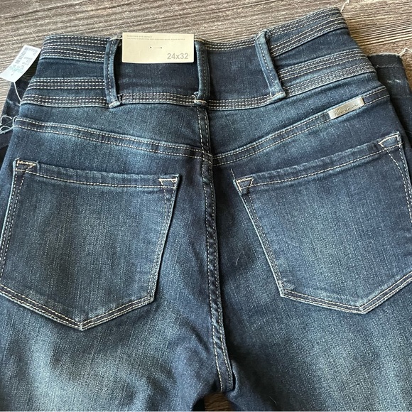 KanCan Dark High Rise Double Button Bootcut Jeans Size 24 - Picture 4 of 4